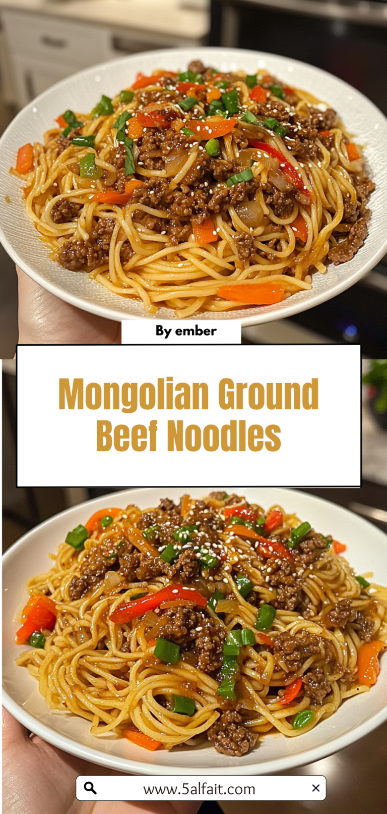 Easy Mongolian Ground Beef Noodles Recipe | Sweet, Savory & Quick