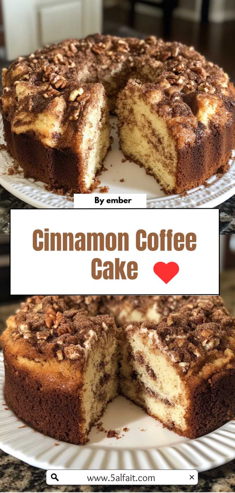 Easy Cinnamon Coffee Cake Recipe | Moist, Fluffy & Irresistible