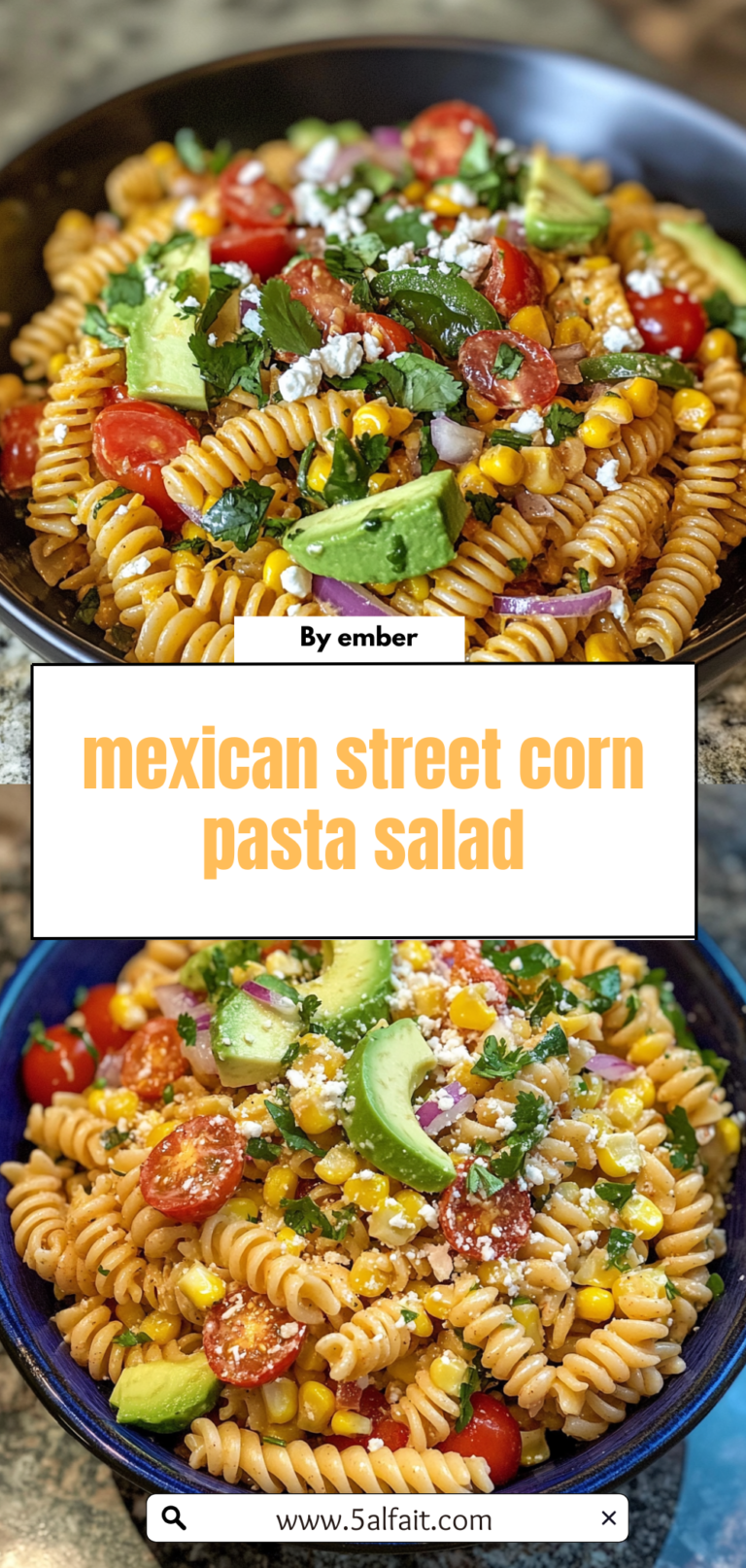 Easy Mexican Street Corn Pasta Salad