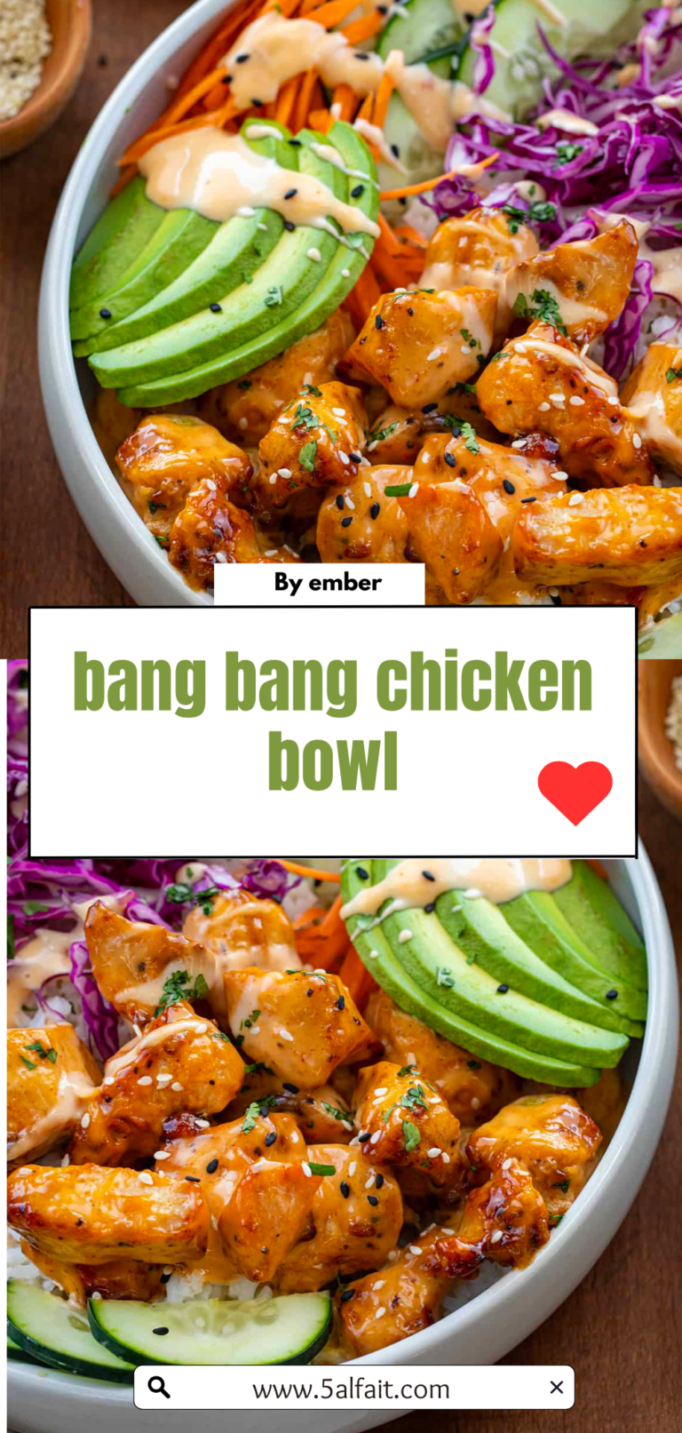 Easy Bang Bang Chicken Bowl Recipe | Spicy, Creamy & Flavorful