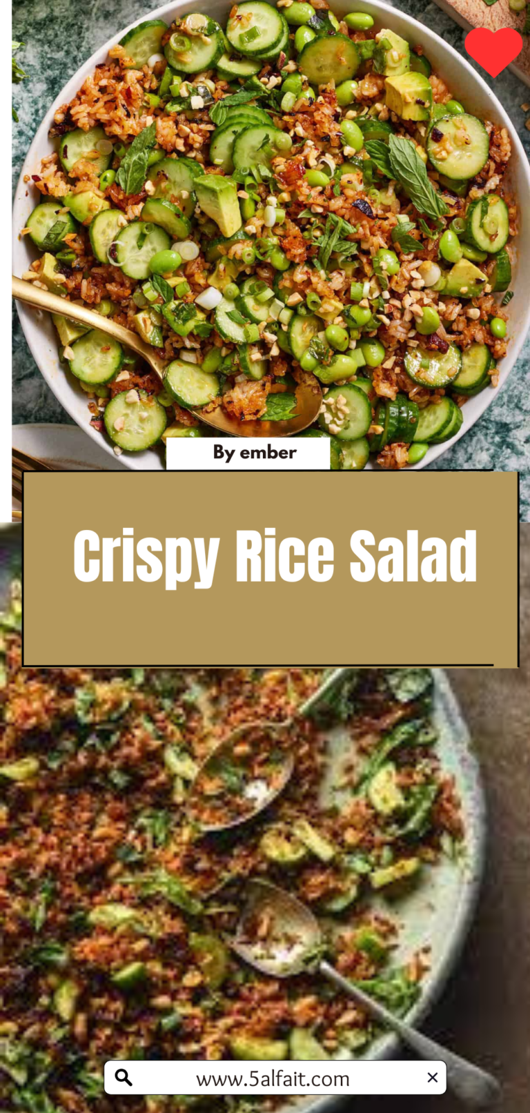 🍚 Crispy Rice Salad Recipe – A Flavorful, Crunchy Delight