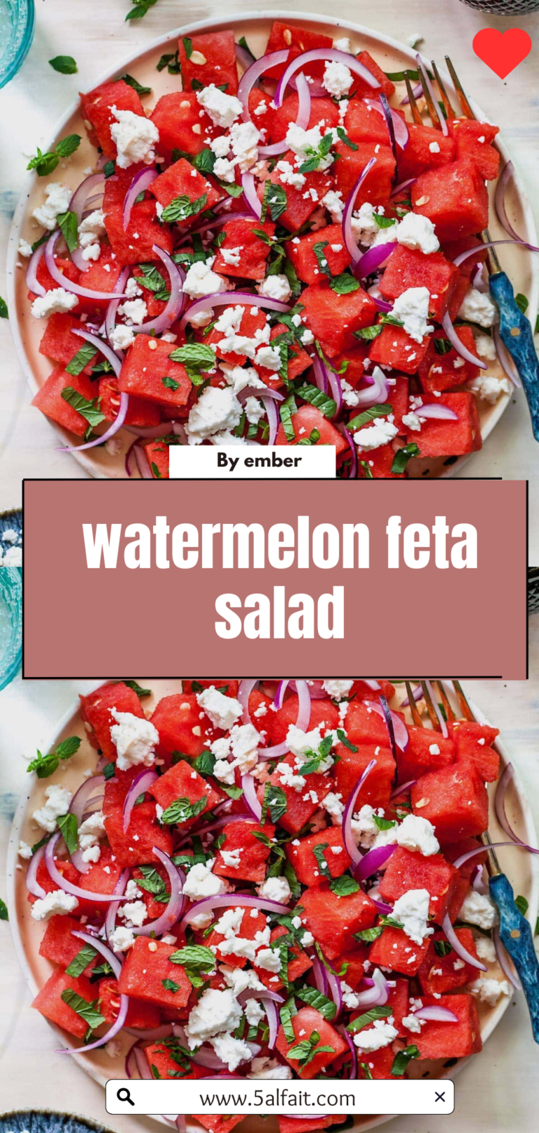 🍉 Watermelon Feta Salad: A Refreshing Summer Delight