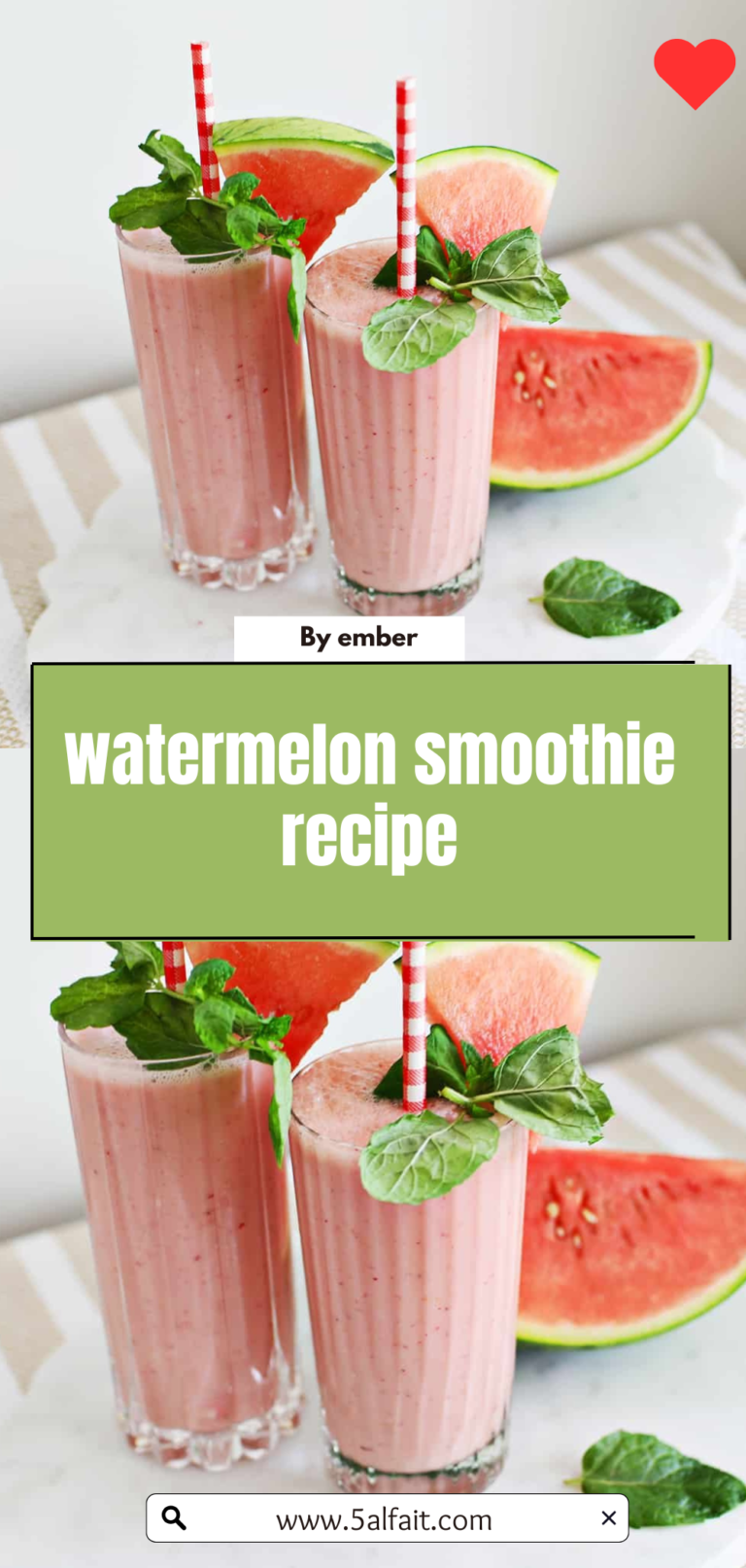 🍉 Watermelon Smoothie Recipe – Fresh, Sweet, and Ultra Refreshing!