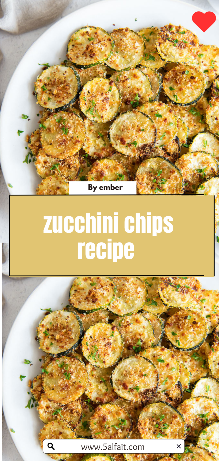 🌟 Crispy Zucchini Chips Recipe – Baked or Air-Fried!