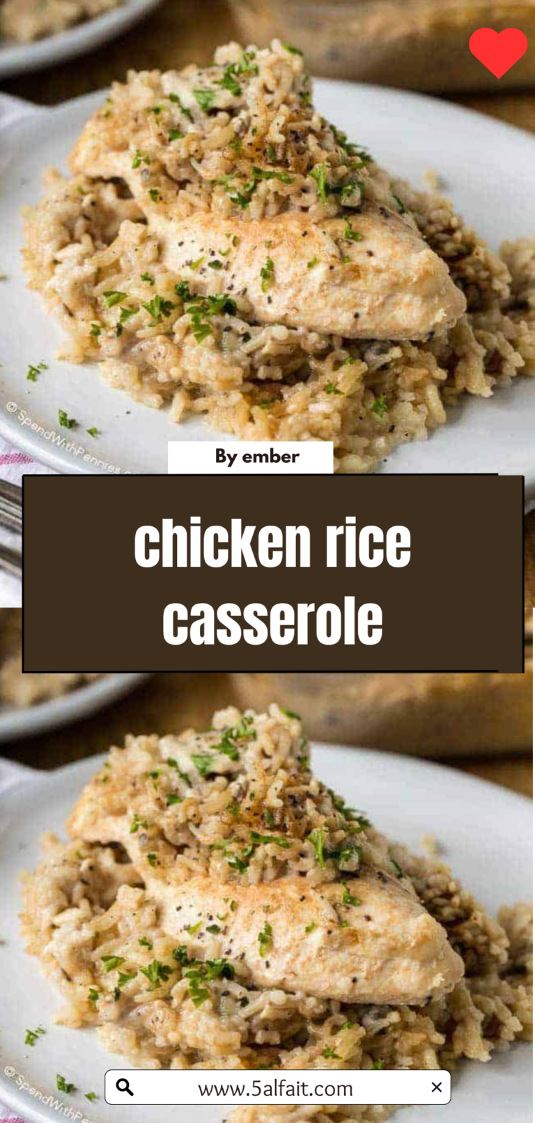 🥘 Creamy Chicken Rice Casserole – A Comforting One-Dish Wonder