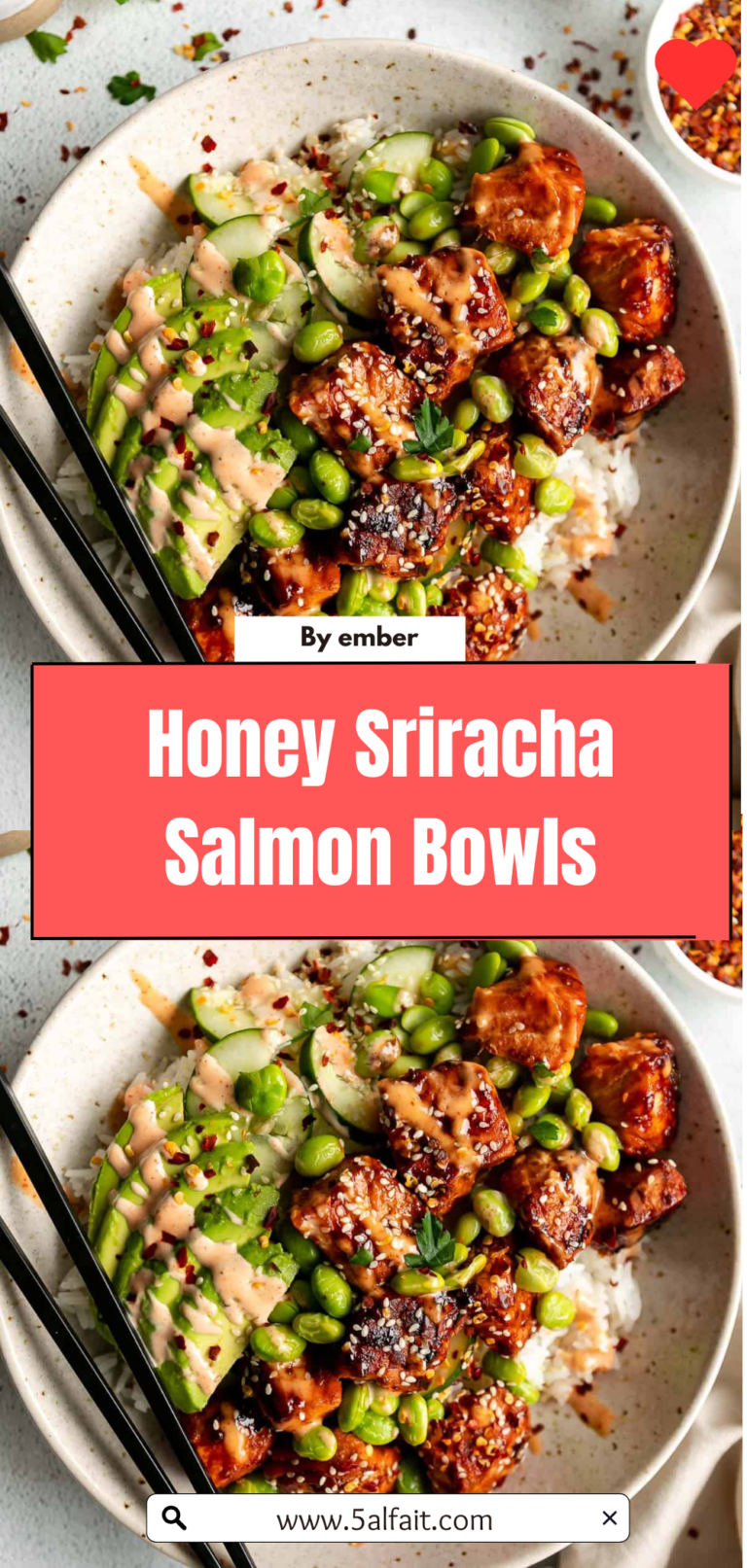 🍯🔥 Honey Sriracha Salmon Bowls