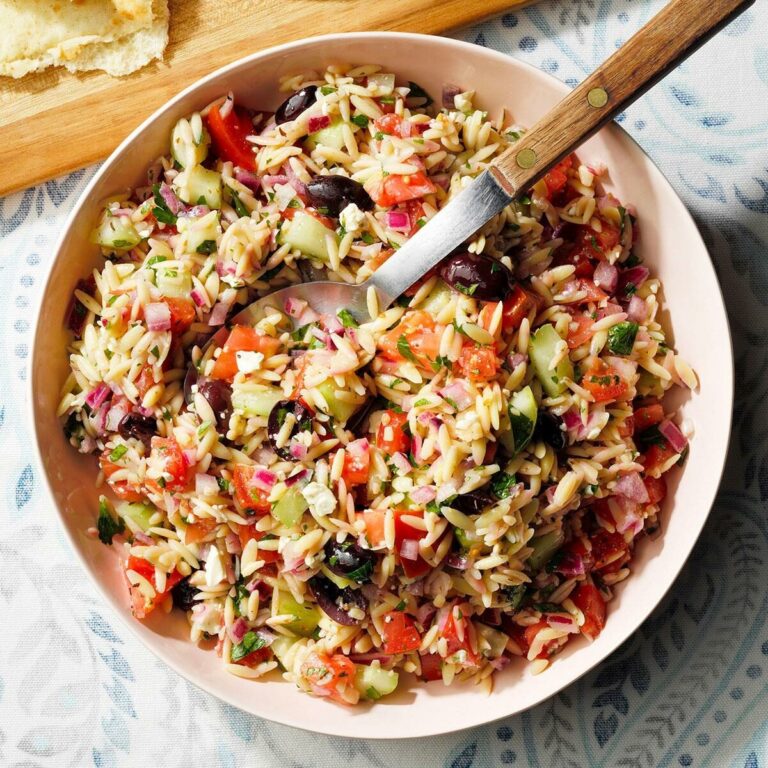 Greek Orzo Salad Recipe – Fresh, Flavorful & Perfect for Summer
