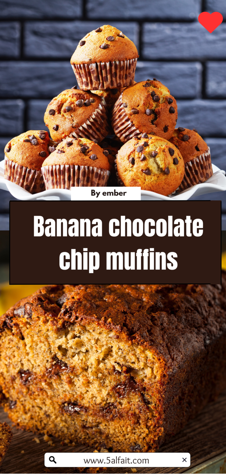 🍌🍫 Easy Banana Chocolate Chip Muffins Recipe: Moist, Sweet, and Perfectly Balanced