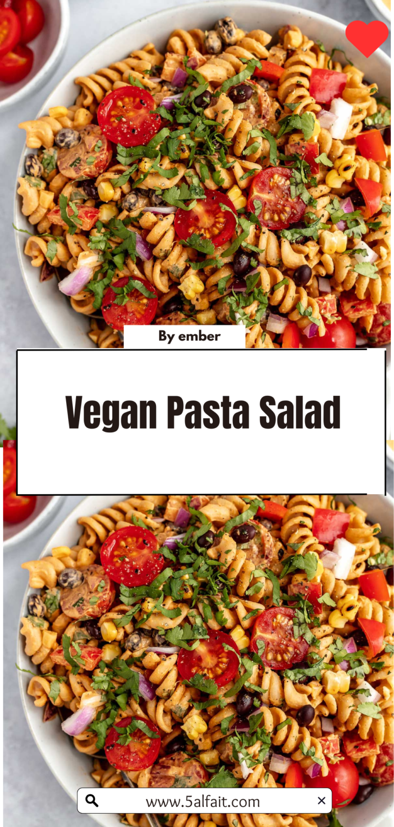 🌱 Best Vegan Pasta Salad with Chickpeas & Fresh Veggies | Cold Dairy-Free Macaroni Salad Recipe