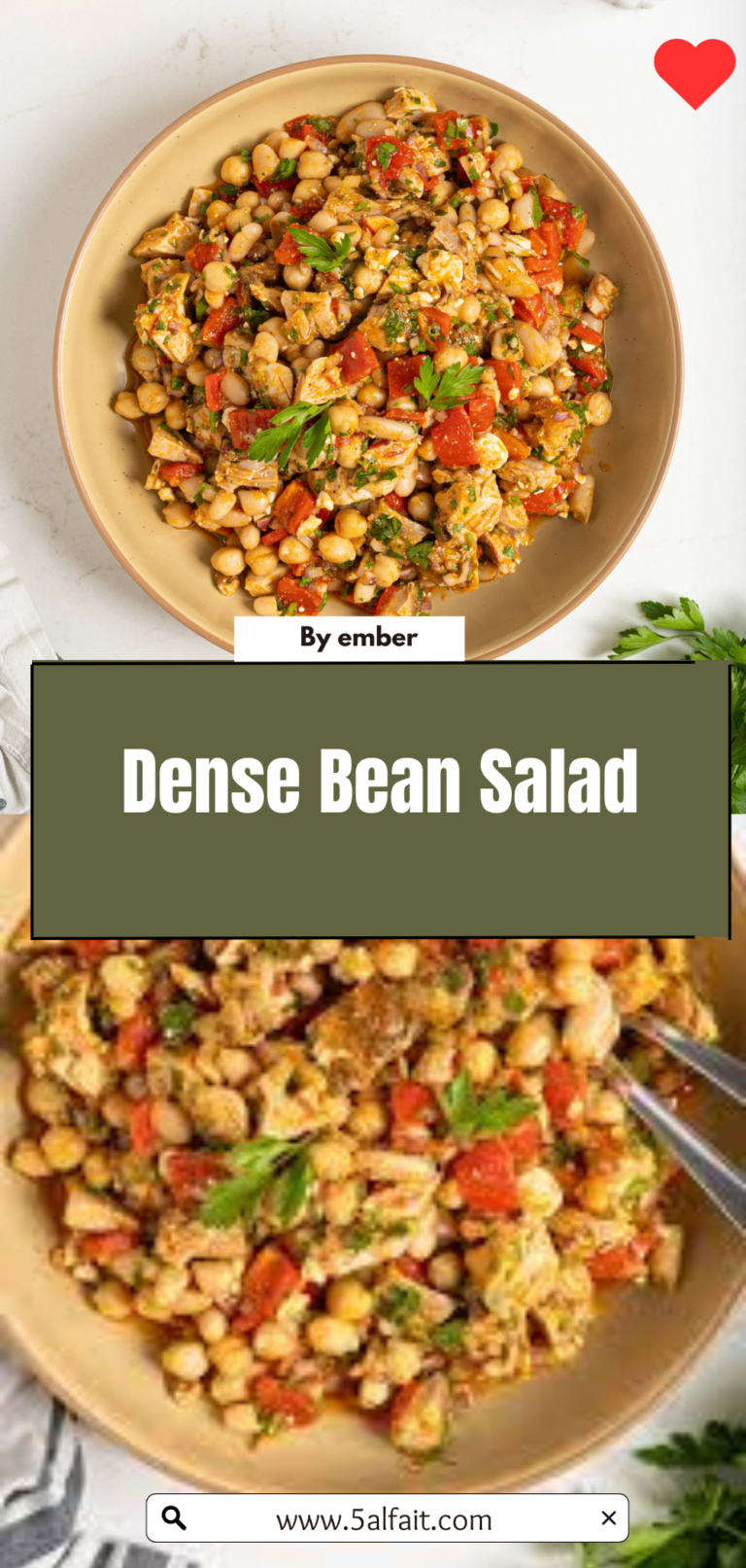 Easy Dense Bean Salad – High Protein 4 Bean Salad Recipe (Vegan & Marinated)
