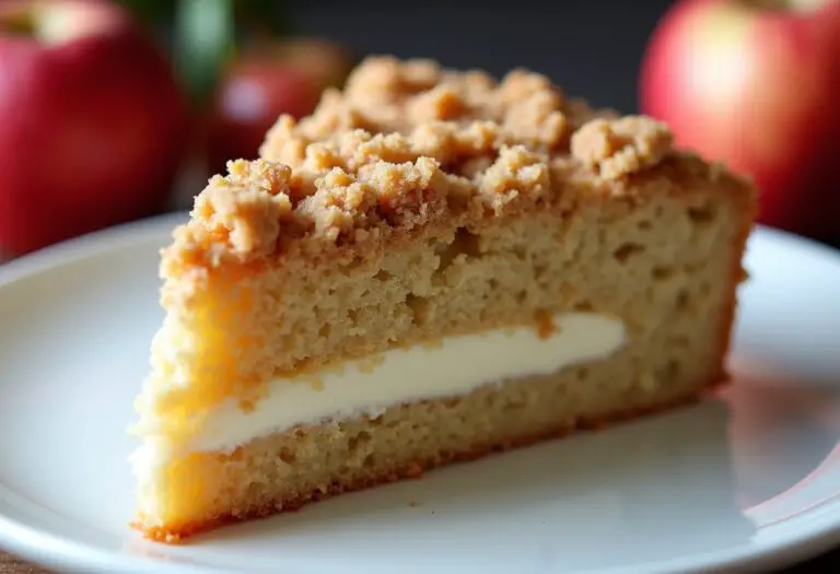 Apple Coffee Cake with Cream Cheese Filling
