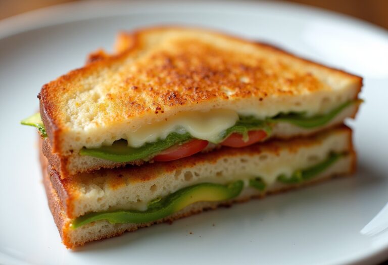 Avocado Grilled Cheese with Mozzarella and Tomato