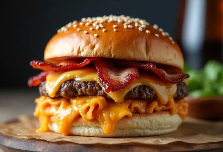 Bacon Lasagna Burger: A Delicious Fusion of Flavors