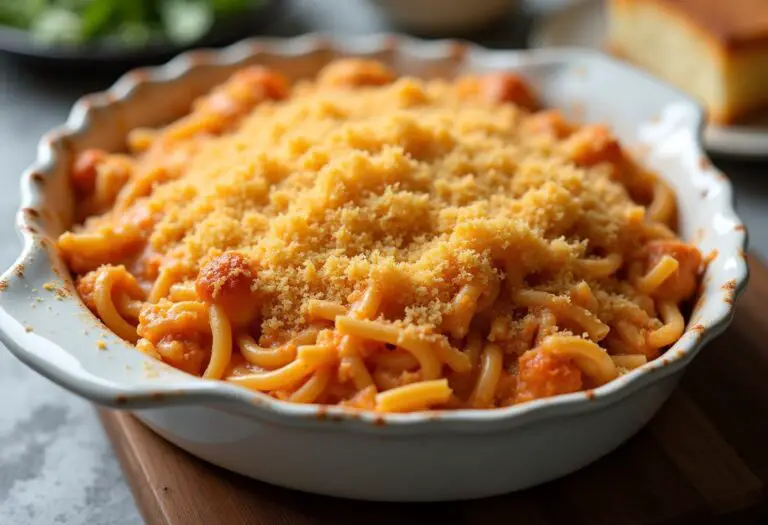 Baked Cream Cheese Spaghetti Casserole