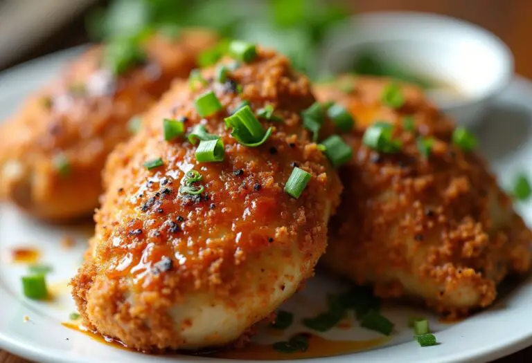 Baked Crunchy Hot Honey Chicken