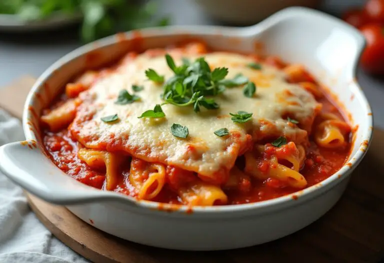 Baked Ziti with Cheese and Herbs