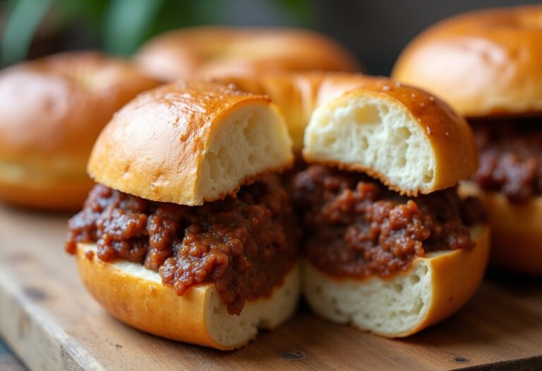 Delicious Beef-Filled Bagels: A Savory Twist on a Classic