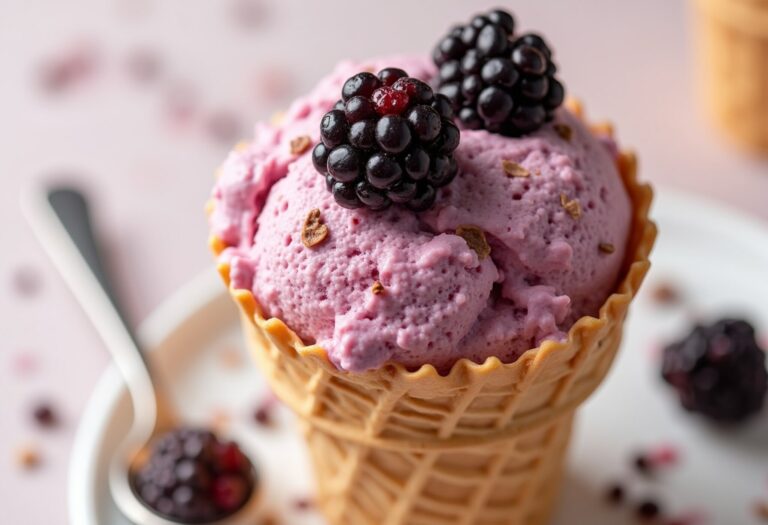 Blackberry Banana Ice Cream: A Refreshing Frozen Delight