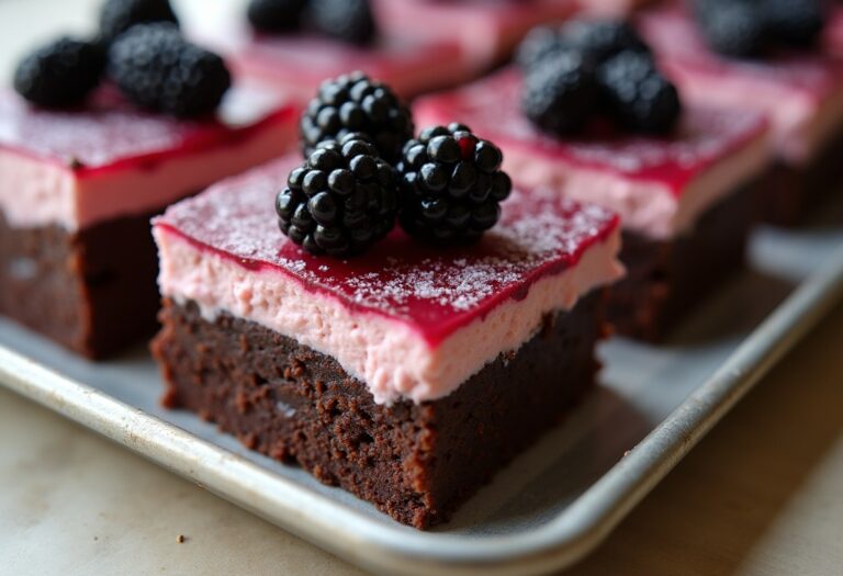 Blackberry Cheesecake Brownies: Decadent Dessert Bliss