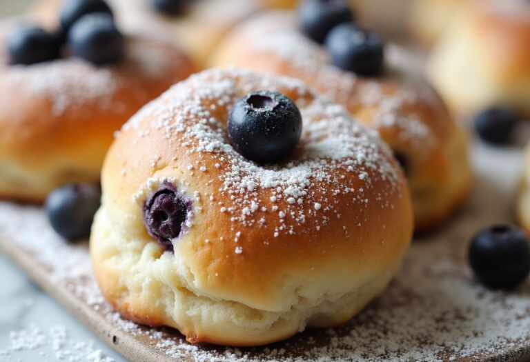 Blueberry Ricotta Sweet Buns