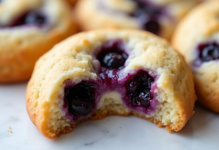 Blueberry Cheesecake Swirl Cookies