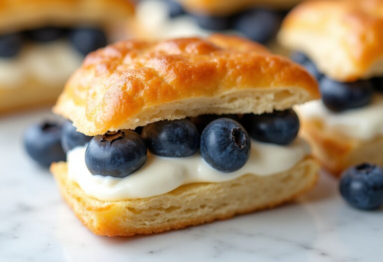 Blueberry Cream Cheese Puff Pastry