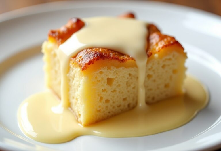 Bread Pudding with Vanilla Sauce