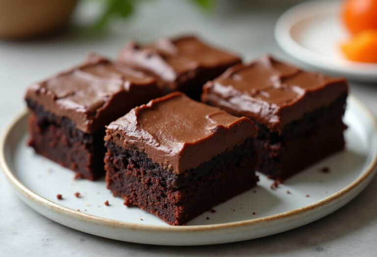 Decadent Brownies with Silky Chocolate Frosting