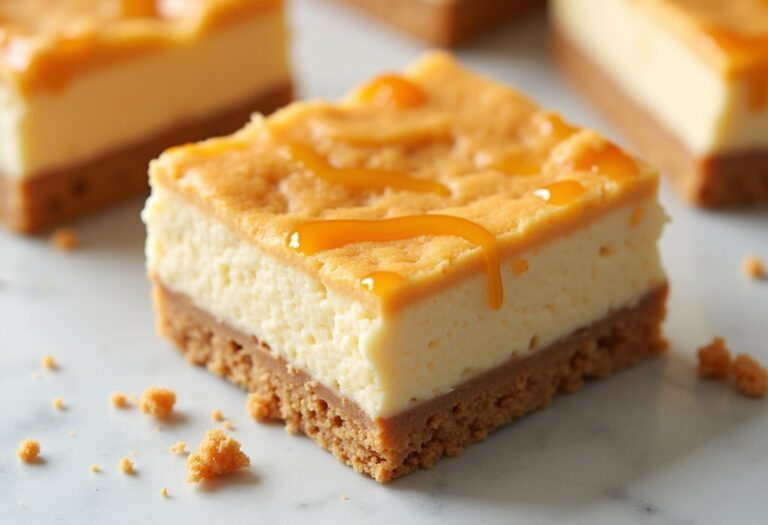 Butterscotch Graham Cracker Cheesecake Bars
