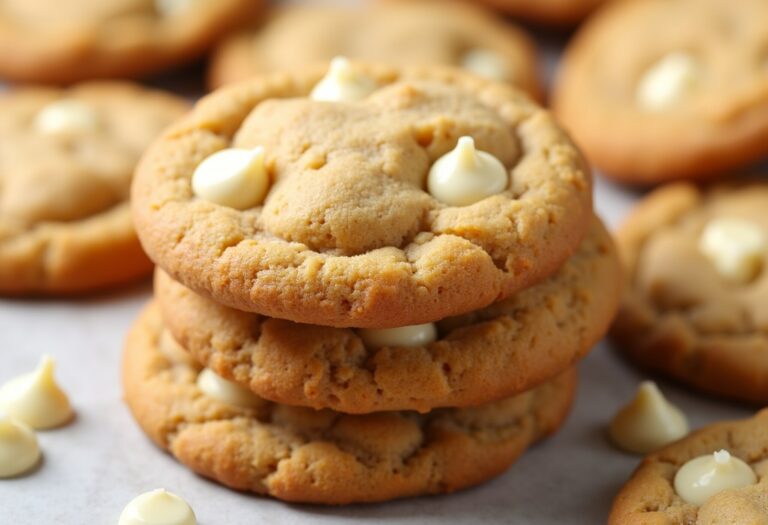 Butterscotch Cookies with White Chocolate Chips