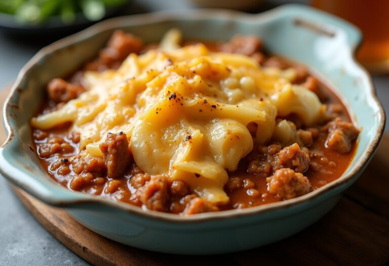 Comforting Cabbage Beef Bake with Creamy Goodness