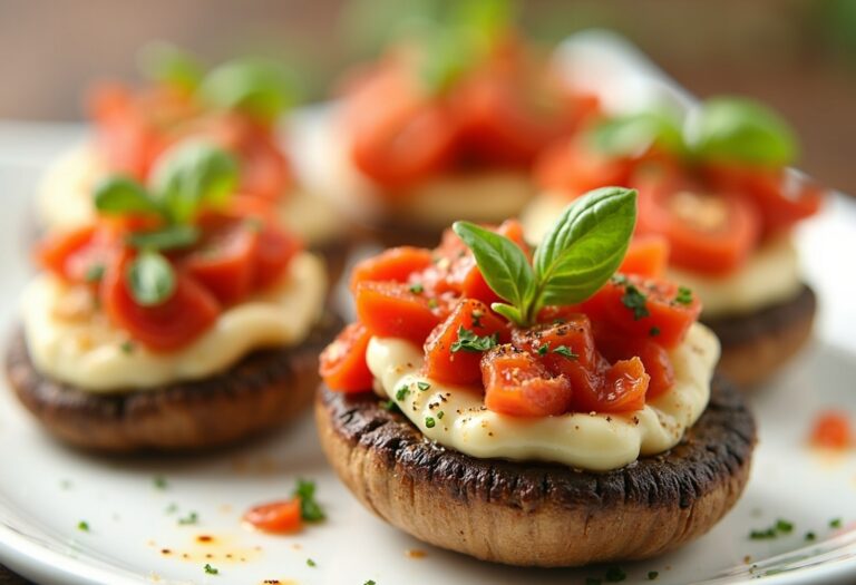 Caprese Stuffed Mushrooms: A Flavorful Twist on a Classic