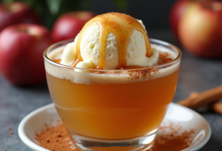 Caramel Apple Cider Float