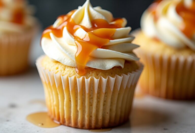 Caramel Cream Cheese Cupcakes