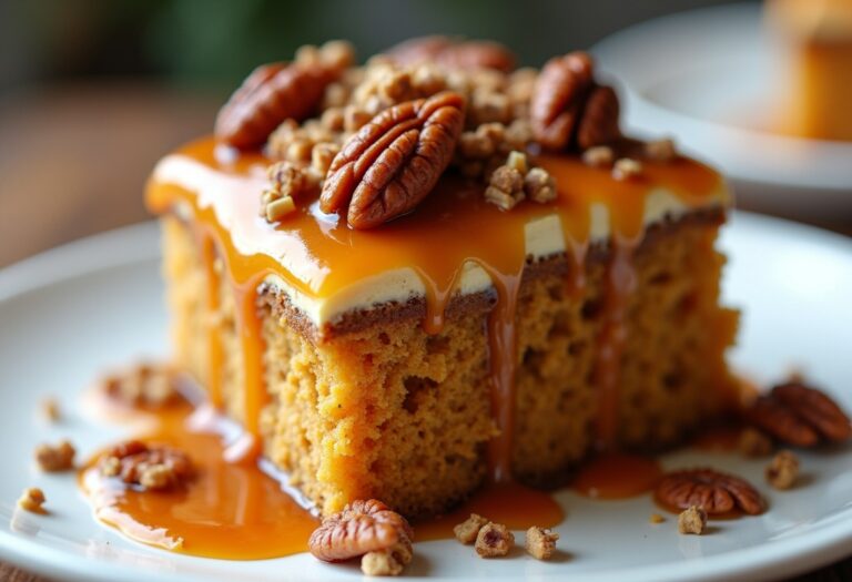 Caramel Pecan Carrot Cake