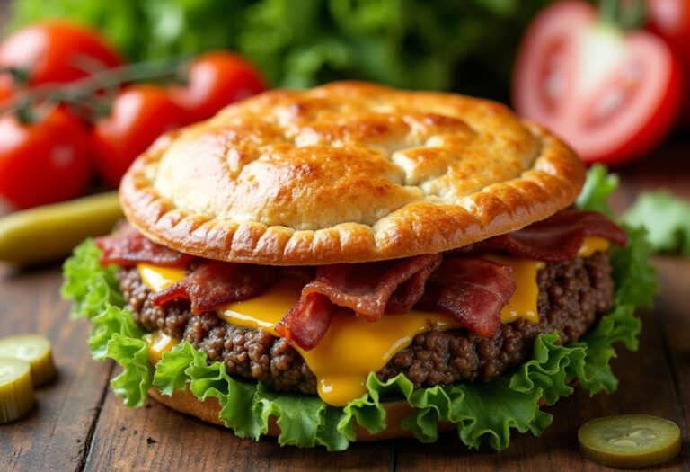 Carnivore Bacon Cheeseburger Pie