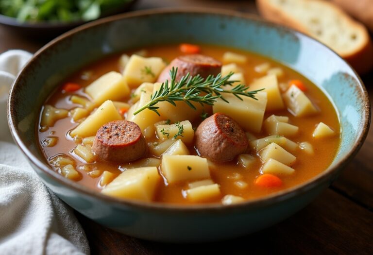 Cabbage, Sausage, and Potato Soup