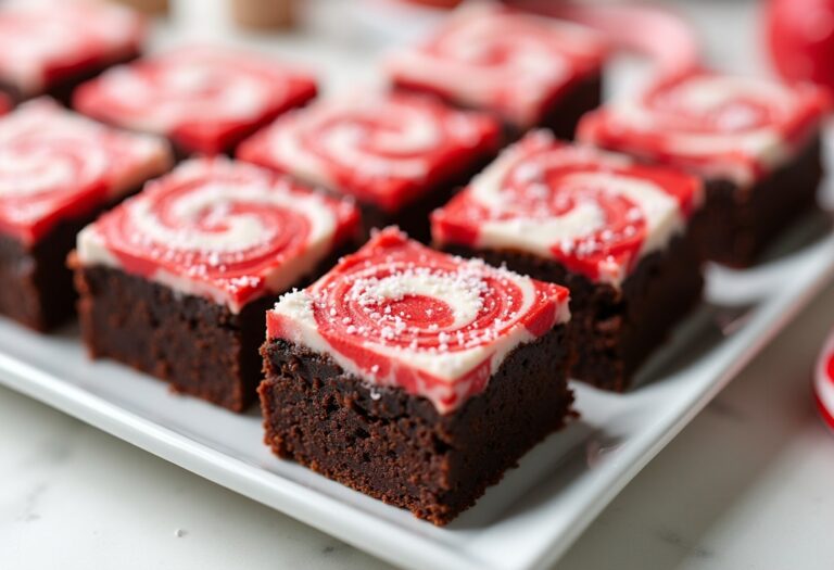 Decadent Candy Cane Brownies