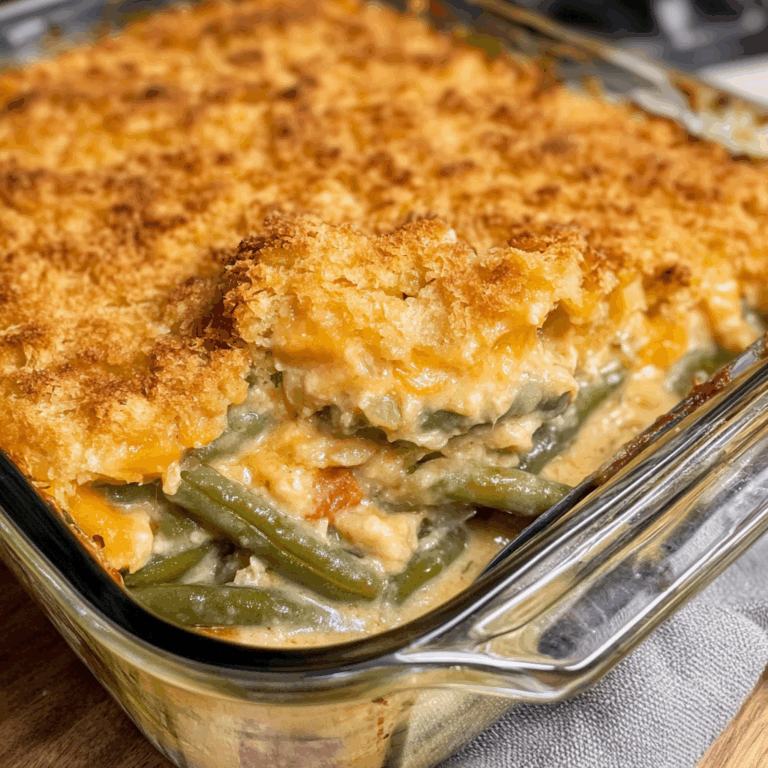 Cheddar Bay Green Bean Casserole