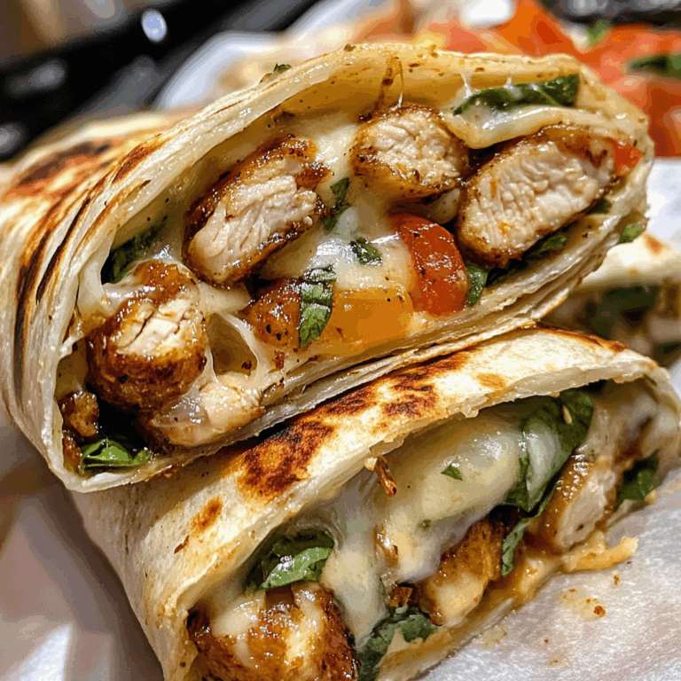 Cheese Garlic Chicken Wraps