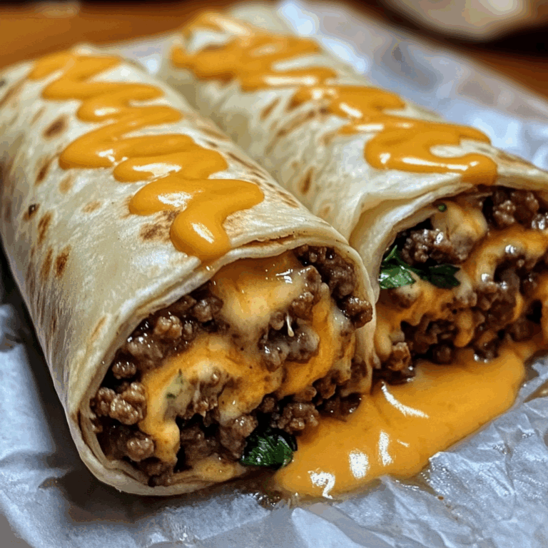 Cheese Ground Beef Delight Wrap