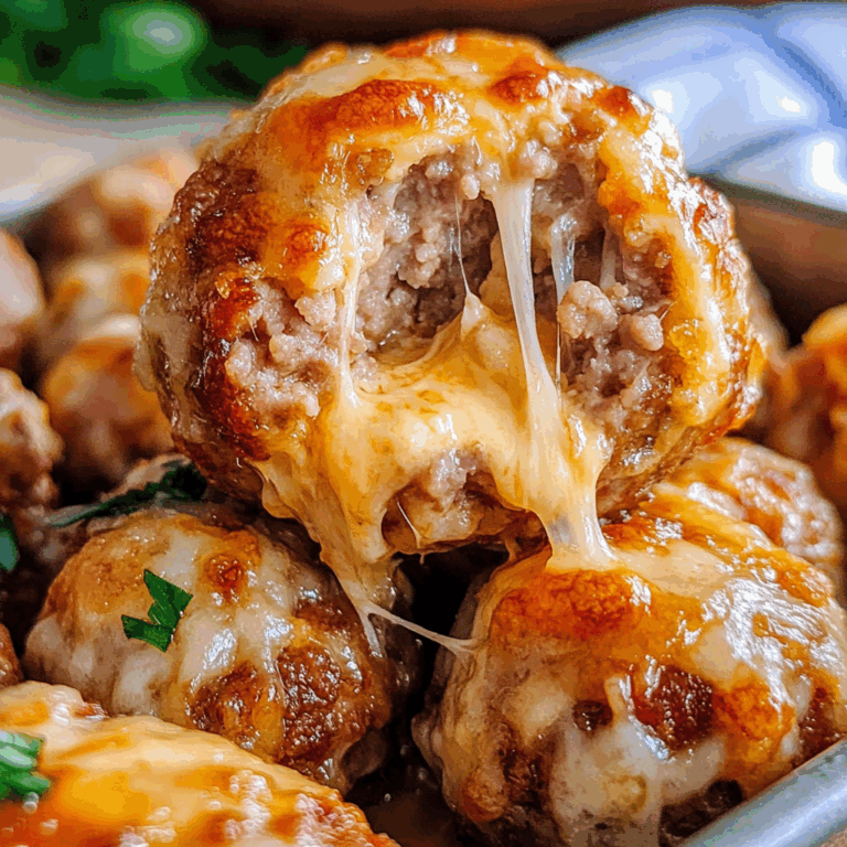 Cheese Stuffed Sausage Balls: The Perfect Savory Appetizer