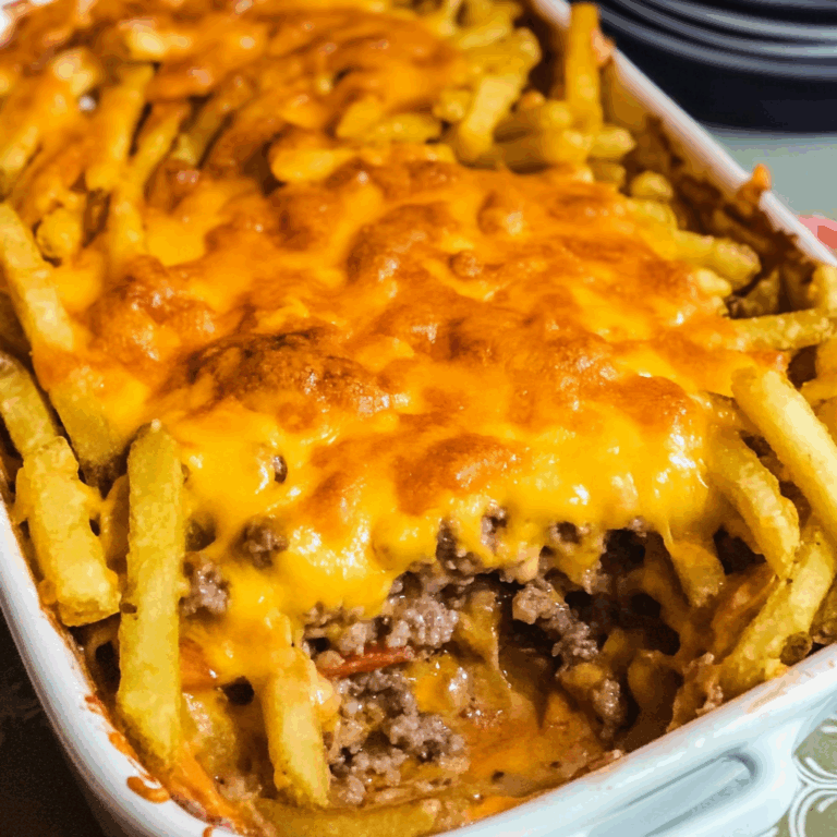 Cheeseburger French Fry Casserole