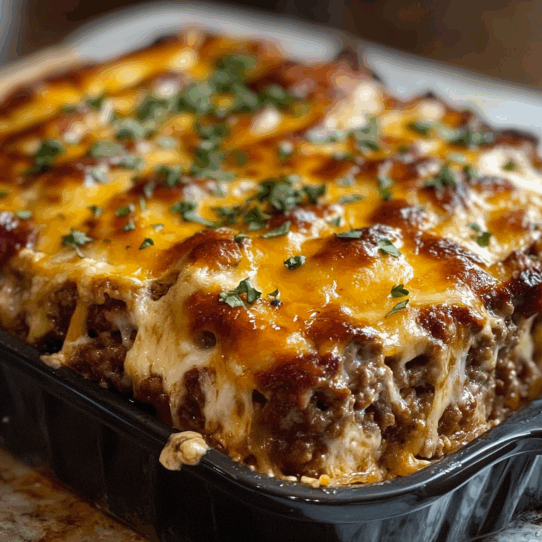 Cheesy Loaded Meatloaf Casserole