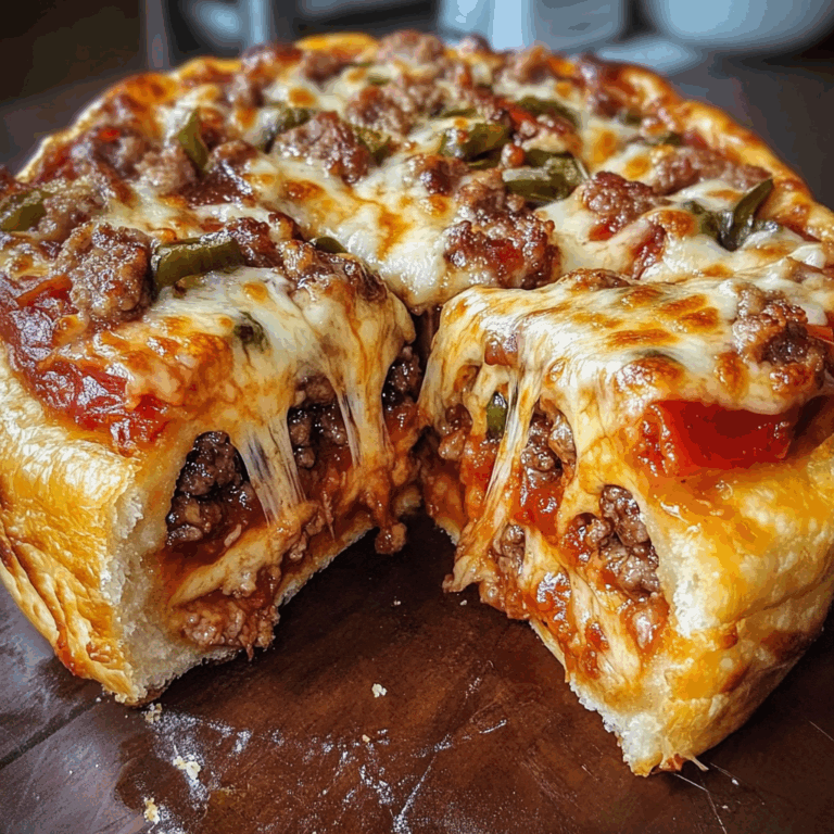 Cheesy Pizza Burger Pie: The Ultimate Hybrid Dish