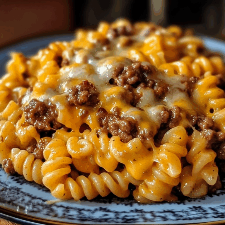 Cheesy Sloppy Cheeseburger Pasta
