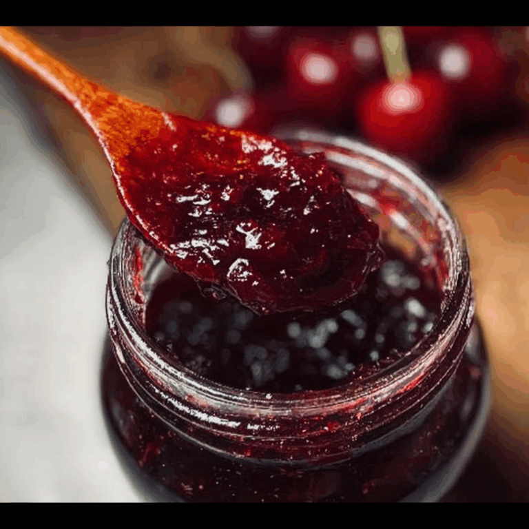 Irresistible Cherry Amaretto Jam