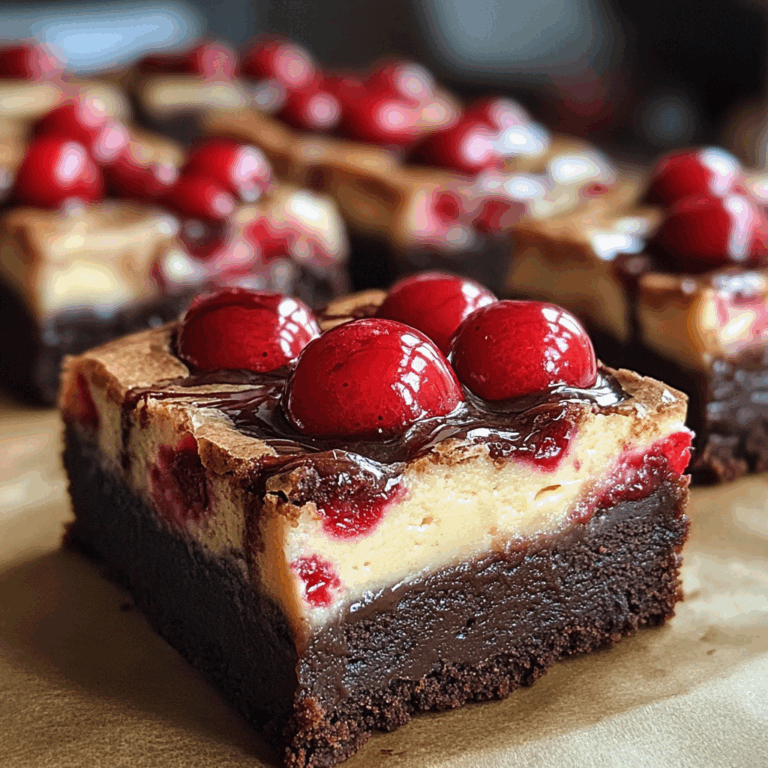Cherry Cheesecake Brownies: Decadent Dessert Fusion