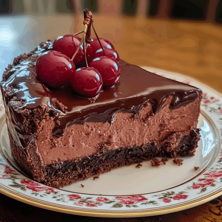 Indulgent Cherry Chocolate Cheesecake
