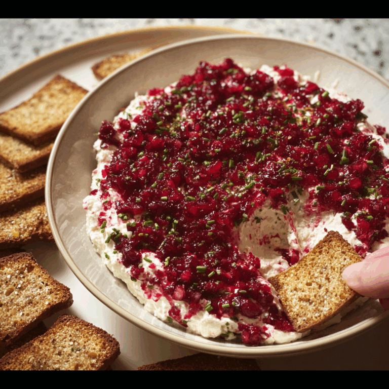 Cranberry Jalapeño Cream Cheese Dip